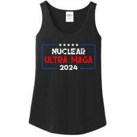 Pro Trump Nuclear Ultra Maga American Flag Vintage Ladies Essential Tank