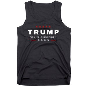 President Trump Never Surrender 2024 Maga Tank Top