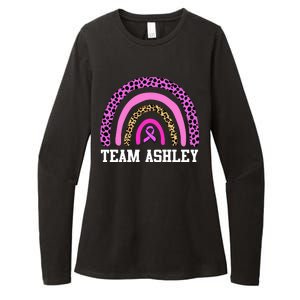 Personalize Team Name Custom Breast Cancer Womens CVC Long Sleeve Shirt