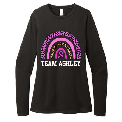 Personalize Team Name Custom Breast Cancer Womens CVC Long Sleeve Shirt