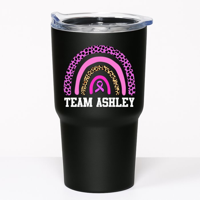 Personalize Team Name Custom Breast Cancer Tumbler