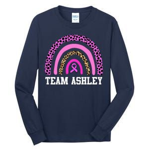 Personalize Team Name Custom Breast Cancer Tall Long Sleeve T-Shirt