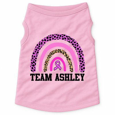 Personalize Team Name Custom Breast Cancer Doggie Tank