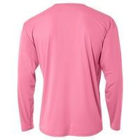 Personalize Team Name Custom Breast Cancer Cooling Performance Long Sleeve Crew