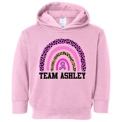 Personalize Team Name Custom Breast Cancer Toddler Hoodie