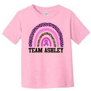 Personalize Team Name Custom Breast Cancer Toddler T-Shirt