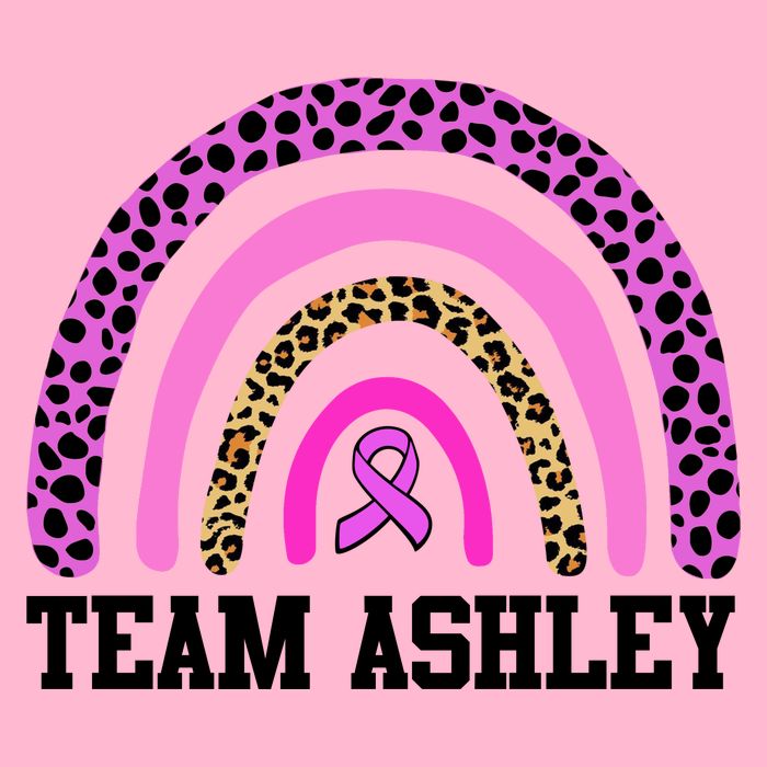 Personalize Team Name Custom Breast Cancer Visor