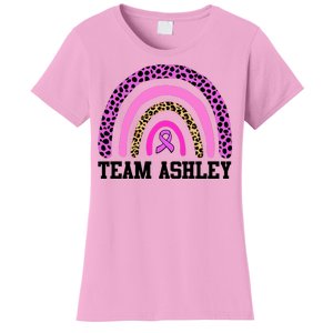 Personalize Team Name Custom Breast Cancer Women's T-Shirt