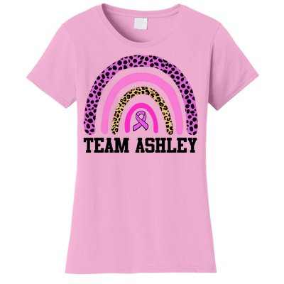 Personalize Team Name Custom Breast Cancer Women's T-Shirt