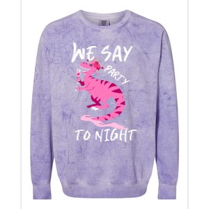 Party To Night Colorblast Crewneck Sweatshirt