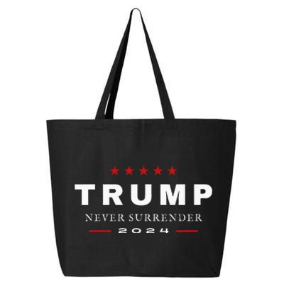 President Trump Never Surrender 2024 Maga Patriotic 25L Jumbo Tote