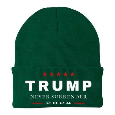 President Trump Never Surrender 2024 Maga Patriotic Knit Cap Winter Beanie