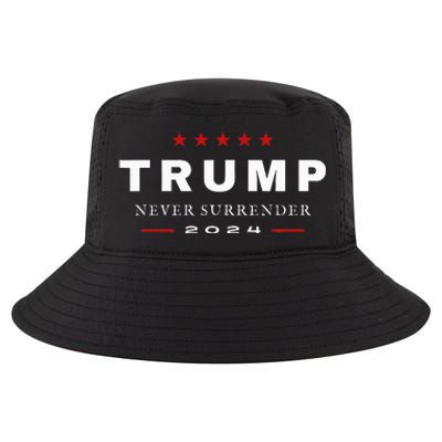 President Trump Never Surrender 2024 Maga Patriotic Cool Comfort Performance Bucket Hat