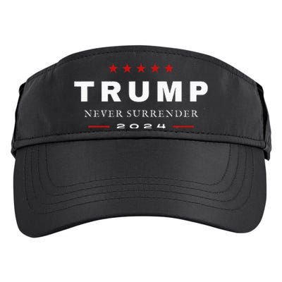 President Trump Never Surrender 2024 Maga Patriotic Adult Drive Performance Visor