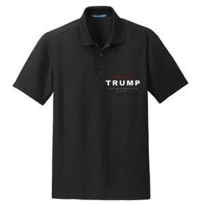 President Trump Never Surrender 2024 Maga Patriotic Dry Zone Grid Polo