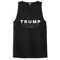 President Trump Never Surrender 2024 Maga Patriotic PosiCharge Competitor Tank