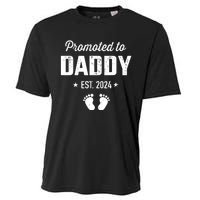 Promoted To New Daddy 2024 Soon To Be Dad Fathers Day Cooling Performance Crew T-Shirt