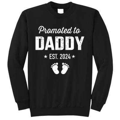 Promoted To New Daddy 2024 Soon To Be Dad Fathers Day Sweatshirt