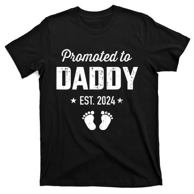 Promoted To New Daddy 2024 Soon To Be Dad Fathers Day T-Shirt