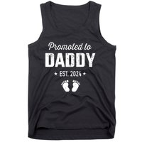 Promoted To New Daddy 2024 Soon To Be Dad Fathers Day Tank Top