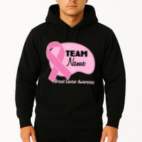 Personalize Team Name Breast Cancer Awareness Custom Hoodie