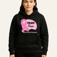 Personalize Team Name Breast Cancer Awareness Custom Hoodie