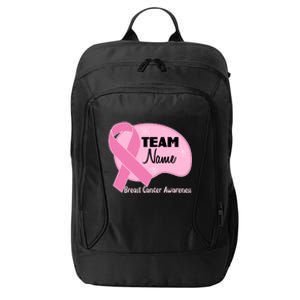 Personalize Team Name Breast Cancer Awareness Custom City Backpack