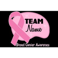 Personalize Team Name Breast Cancer Awareness Custom Bumper Sticker