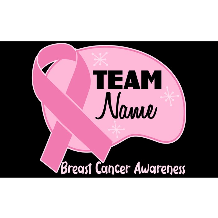 Personalize Team Name Breast Cancer Awareness Custom Bumper Sticker