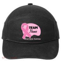 Personalize Team Name Breast Cancer Awareness Custom 7-Panel Snapback Hat