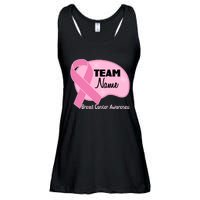 Personalize Team Name Breast Cancer Awareness Custom Ladies Essential Flowy Tank