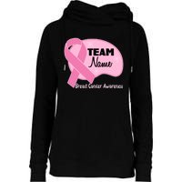 Personalize Team Name Breast Cancer Awareness Custom Womens Funnel Neck Pullover Hood