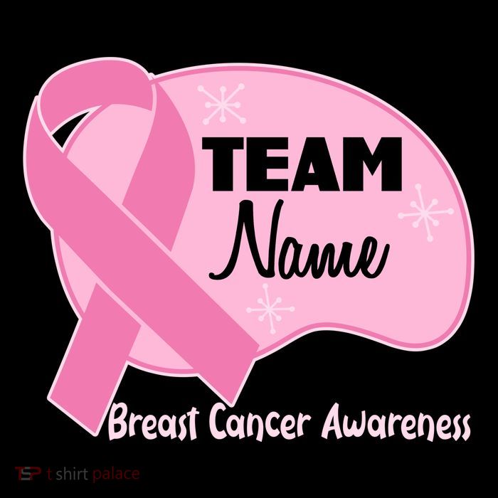 Personalize Team Name Breast Cancer Awareness Custom Flatbill Hat