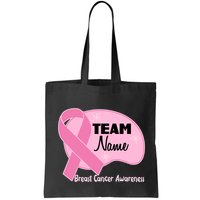 Personalize Team Name Breast Cancer Awareness Custom Bag