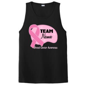 Personalize Team Name Breast Cancer Awareness Custom PosiCharge Competitor Tank