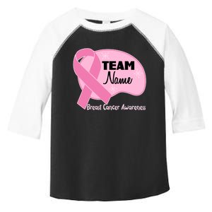 Personalize Team Name Breast Cancer Awareness Custom Toddler Fine Jersey T-Shirt