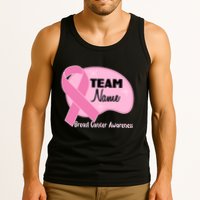 Personalize Team Name Breast Cancer Awareness Custom Tank Top