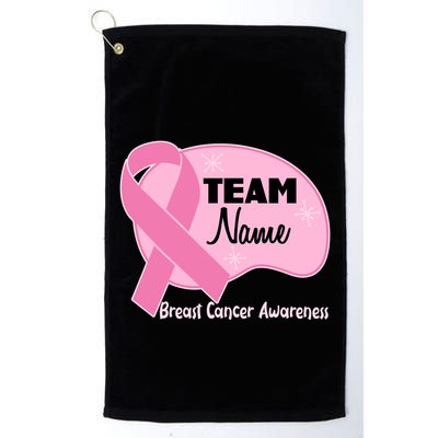 Personalize Team Name Breast Cancer Awareness Custom Golf Towel