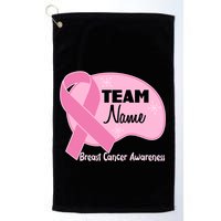 Personalize Team Name Breast Cancer Awareness Custom Golf Towel