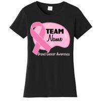 Personalize Team Name Breast Cancer Awareness Custom Women's T-Shirt