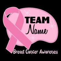 Personalize Team Name Breast Cancer Awareness Custom Kids T-Shirt