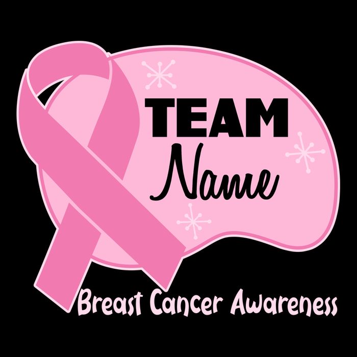 Personalize Team Name Breast Cancer Awareness Custom Kids T-Shirt