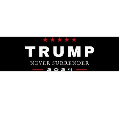 President Trump Never Surrender 2024 Maga Bumper Sticker