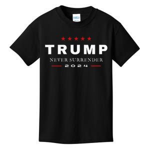 President Trump Never Surrender 2024 Maga Kids T-Shirt