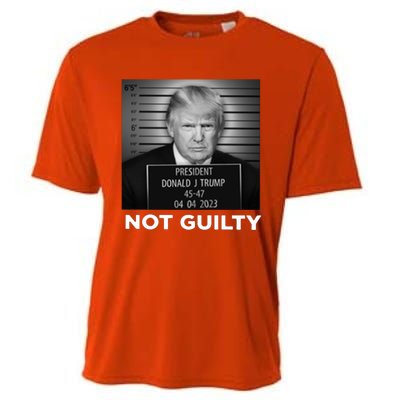 President Trump Not Guilty Cooling Performance Crew T-Shirt