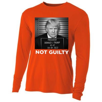 President Trump Not Guilty Cooling Performance Long Sleeve Crew