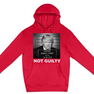 President Trump Not Guilty Premium Pullover Hoodie