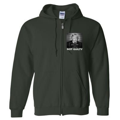 President Trump Not Guilty Full Zip Hoodie