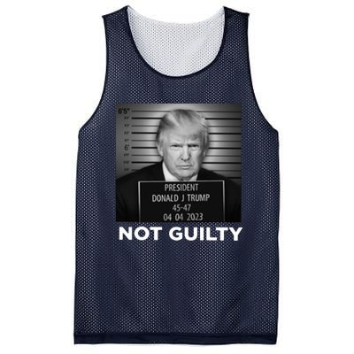 President Trump Not Guilty Mesh Reversible Basketball Jersey Tank