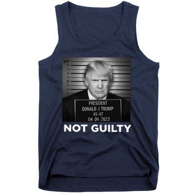 President Trump Not Guilty Tank Top